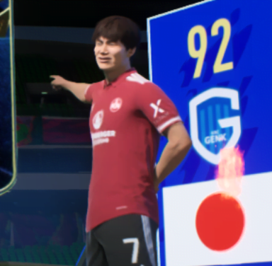 FIFA22 伊藤純也選手 モブ顔