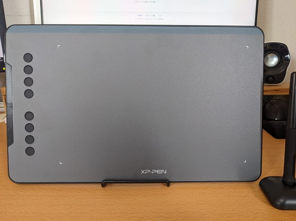 XP-PEN Deco01 V2 100均のタブレットスタンドで収納